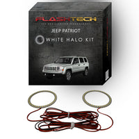 Jeep Patriot White LED Halo Fog Light Kit 2011-2015