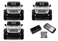 Jeep Wrangler JL V.3 Fusion Color Change LED Halo Fog Light Kit 2018-2019