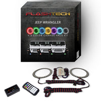 Jeep Wrangler JL V.3 Fusion Color Change LED Halo Fog Light Kit 2018-2019