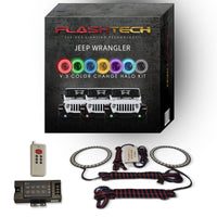 Jeep Wrangler JL V.3 Fusion Color Change LED Halo Fog Light Kit 2018-2019