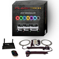 Jeep Wrangler JL V.3 Fusion Color Change LED Halo Fog Light Kit 2018-2019