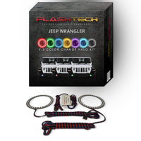 Jeep Wrangler JL V.3 Fusion Color Change LED Halo Fog Light Kit 2018-2019