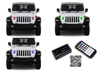 Jeep Wrangler JL V.3 Fusion Color Change LED Halo Headlight Kit 2018-2019