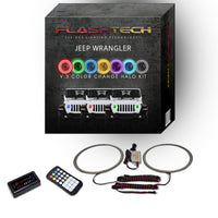 Jeep Wrangler JL V.3 Fusion Color Change LED Halo Headlight Kit 2018-2019