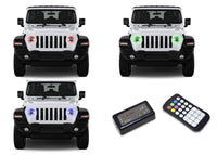 Jeep Wrangler JL V.3 Fusion Color Change LED Halo Headlight Kit 2018-2019