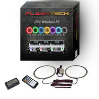 Jeep Wrangler JL V.3 Fusion Color Change LED Halo Headlight Kit 2018-2019