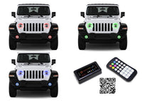 Jeep Wrangler JL V.3 Fusion Color Change Headlight & LED Halo Fog Light Kit 2018-2019