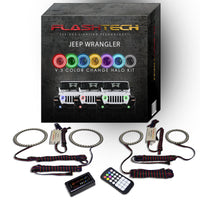 Jeep Wrangler JL V.3 Fusion Color Change Headlight & LED Halo Fog Light Kit 2018-2019