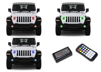 Jeep Wrangler JL V.3 Fusion Color Change Headlight & LED Halo Fog Light Kit 2018-2019