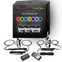 Jeep Wrangler JL V.3 Fusion Color Change Headlight & LED Halo Fog Light Kit 2018-2019
