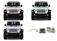 Jeep Wrangler JL V.3 Fusion Color Change Headlight & LED Halo Fog Light Kit 2018-2019