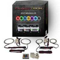 Jeep Wrangler JL V.3 Fusion Color Change Headlight & LED Halo Fog Light Kit 2018-2019