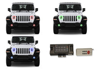 Jeep Wrangler JL V.3 Fusion Color Change Headlight & LED Halo Fog Light Kit 2018-2019