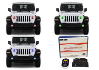 Jeep Wrangler JL V.3 Fusion Color Change Headlight & LED Halo Fog Light Kit 2018-2019