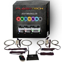 Jeep Wrangler JL V.3 Fusion Color Change Headlight & LED Halo Fog Light Kit 2018-2019