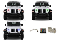 Jeep Wrangler JL V.3 Fusion Color Change LED Halo Headlight Kit 2018-2019