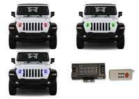 Jeep Wrangler JL V.3 Fusion Color Change LED Halo Headlight Kit 2018-2019