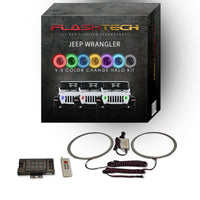 Jeep Wrangler JL V.3 Fusion Color Change LED Halo Headlight Kit 2018-2019