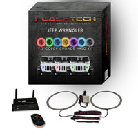 Jeep Wrangler JL V.3 Fusion Color Change LED Halo Headlight Kit 2018-2019