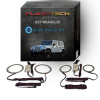Jeep Wrangler V.3 Fusion Color Change Headlight & LED Halo Fog Light Kit 1997-2015