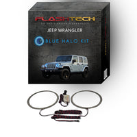 Jeep Wrangler V.3 Fusion Color Change LED Halo Headlight Kit 1997-2017