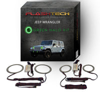 Jeep Wrangler V.3 Fusion Color Change Headlight & LED Halo Fog Light Kit 1997-2015