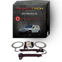 Jeep Wrangler V.3 Fusion Color Change LED Halo Fog Light Kit 1997-2015
