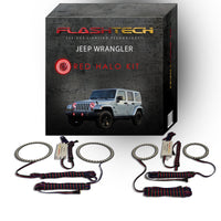 Jeep Wrangler V.3 Fusion Color Change Headlight & LED Halo Fog Light Kit 1997-2015