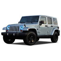 Jeep Wrangler ColorChase LED Halo Headlight Kit 1997-2015