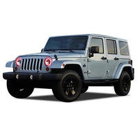 Jeep Wrangler ColorChase LED Halo Headlight Kit 1997-2015