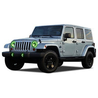 Jeep Wrangler ColorChase Headlight & LED Halo Fog Light Kit 1997-2015