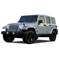 Jeep Wrangler ColorChase Headlight & LED Halo Fog Light Kit 1997-2015