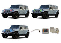 Jeep Wrangler V.3 Fusion Color Change LED Halo Headlight Kit 1997-2017