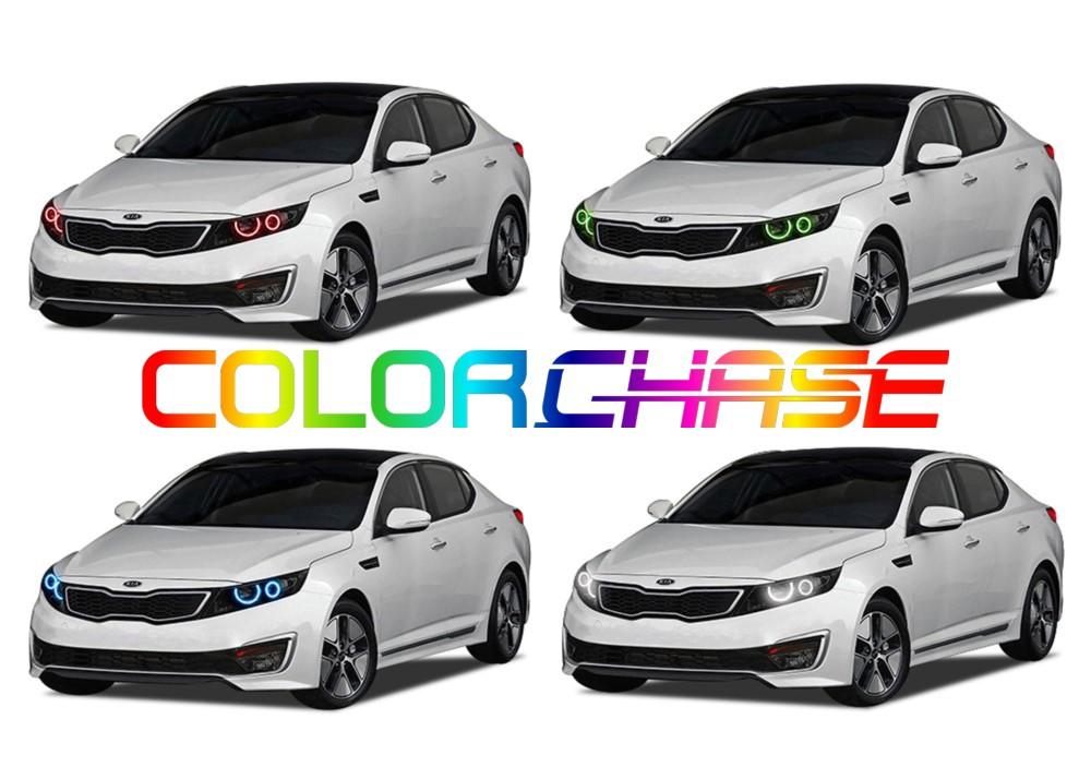 Kia Optima ColorChase LED Halo Headlight Kit 2011-2013
