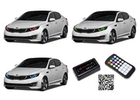 Kia Optima V.3 Fusion Color Change LED Halo Headlight Kit 2011-2013