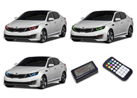 Kia Optima V.3 Fusion Color Change LED Halo Headlight Kit 2011-2013