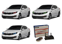 Kia Optima V.3 Fusion Color Change LED Halo Headlight Kit 2011-2013