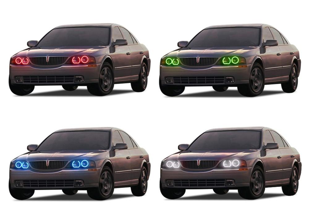 Lincoln LS V.3 Fusion Color Change LED Halo Headlight Kit 2000-2002