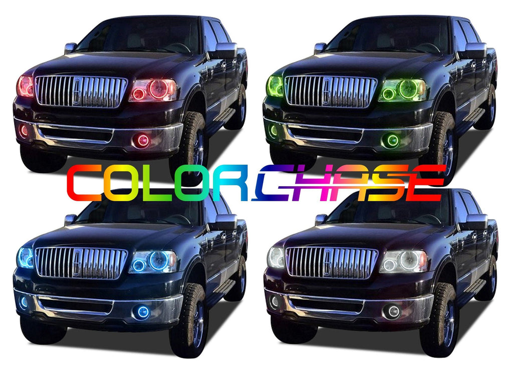 Lincoln Mark LT ColorChase Headlight & LED Halo Fog Light Kit 2006-2008