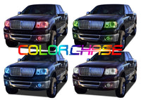 Lincoln Mark LT ColorChase Headlight & LED Halo Fog Light Kit 2006-2008