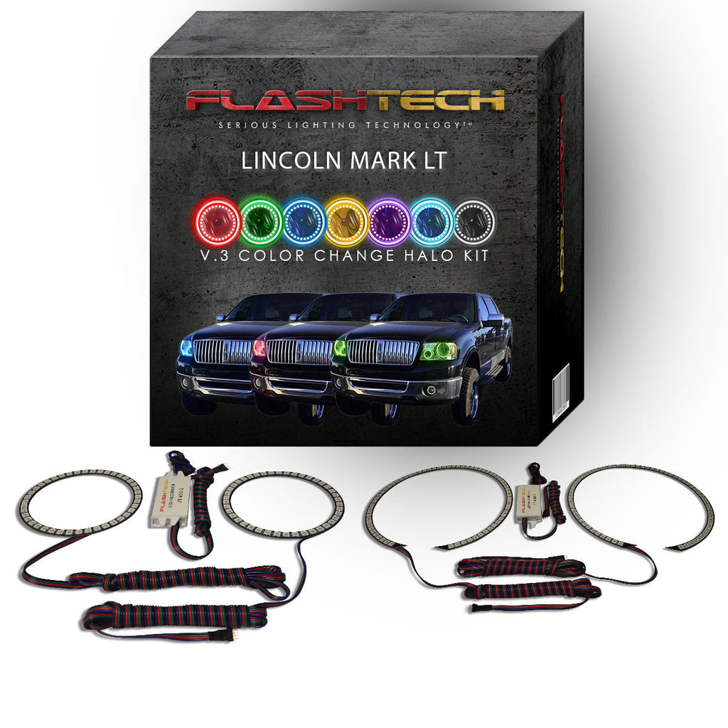 Lincoln Mark LT V.3 Fusion Color Change LED Halo Headlight Kit 2006-2008