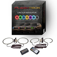 Lincoln Navigator V.3 Fusion Color Change LED Halo Headlight Kit 2003-2006