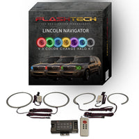 Lincoln Navigator V.3 Fusion Color Change LED Halo Headlight Kit 2003-2006