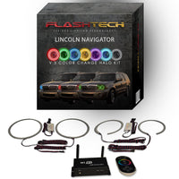 Lincoln Navigator V.3 Fusion Color Change LED Halo Headlight Kit 2003-2006