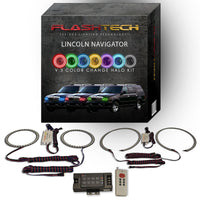 Lincoln Navigator V.3 Fusion Color Change LED Halo Headlight Kit 1998-2002