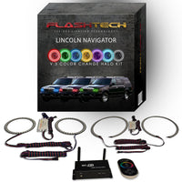 Lincoln Navigator V.3 Fusion Color Change LED Halo Headlight Kit 1998-2002