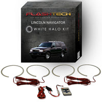 Lincoln Navigator White LED Halo Headlight Kit 1998-2002