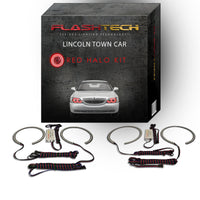 Lincoln Town Car V.3 Fusion Color Change LED Halo Headlight Kit 2005-2011