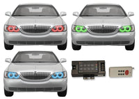 Lincoln Town Car V.3 Fusion Color Change LED Halo Headlight Kit 2005-2011