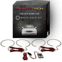 Lincoln Town Car White LED Halo Headlight Kit 2005-2011